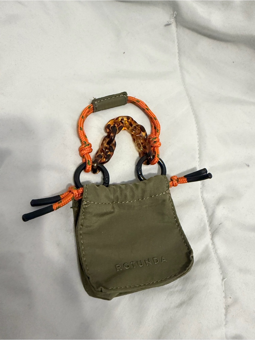 Rotunda mini hobo bag charm